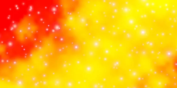 Jasnopomarańczowy Wektor Tła Kolorowymi Gwiazdami Nowoczesna Geometryczna Abstrakcyjna Ilustracja Gwiazdami — Wektor stockowy
