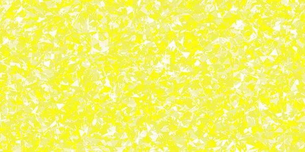 Светло Желтый Векторный Фон Треугольниками Линиями Иллюстрация Абстрактными Красочными Треугольными — стоковый вектор