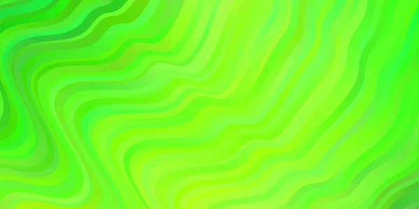 Ljusgrön Vektorstruktur Med Kurvor Abstrakt Illustration Med Lutning Bågar Mönster — Stock vektor