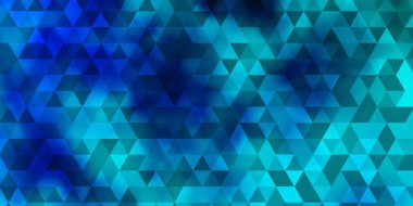 Çokgen biçimli hafif BLUE vektör deseni. Renkli üçgenli modern soyut illüstrasyon. Web siteleri için desen.