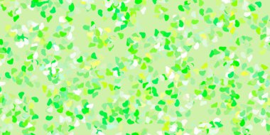 Açık yeşil, soyut şekilli sarı vektör şablonu. Soyut tarzda renkli şekilli bir illüstrasyon. Cep telefonları için arka plan.