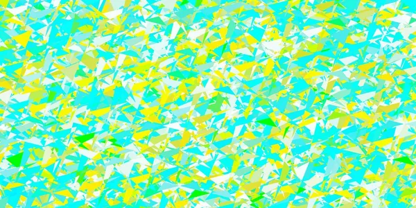 薄い青 黄色のベクトルの背景と多角形の形 カラフルな三角形の範囲で優れた抽象的なイラスト ランディングページ素材 — ストックベクタ