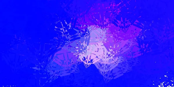 Lichtroze Blauwe Vector Sjabloon Met Driehoekige Vormen Eenvoudig Ontwerp Abstracte — Stockvector