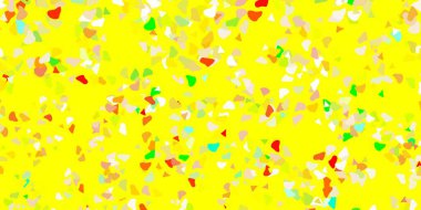 Açık yeşil, soyut formlu kırmızı vektör şablonu. Soyut tarzda renkli şekilli bir illüstrasyon. İşiniz için akıllı tasarım.