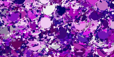 Rastgele üçgenli açık pembe vektör dokusu. Renkli soyut üçgenli web materyali çizimi. İniş sayfaları.