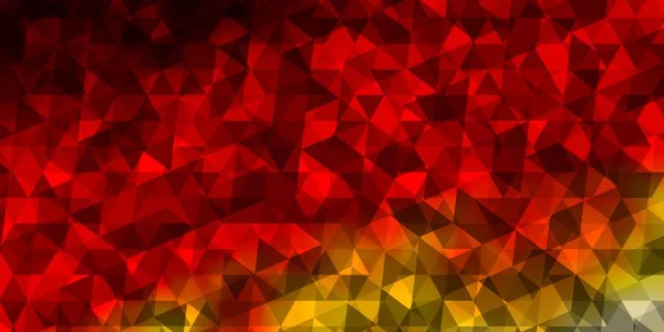 Светло Оранжевый Векторный Фон Полигональным Стилем Блестящие Абстрактные Иллюстрации Треугольными — стоковый вектор