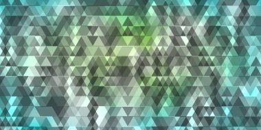 Işık Mavisi vektör şablonu, çizgiler, üçgenler. Basit bir şekilde üçgenli renkli bir çizim. Duvar kağıtları için şablon.