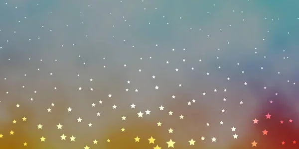 Azul Oscuro Textura Vectorial Roja Con Hermosas Estrellas — Vector de stock