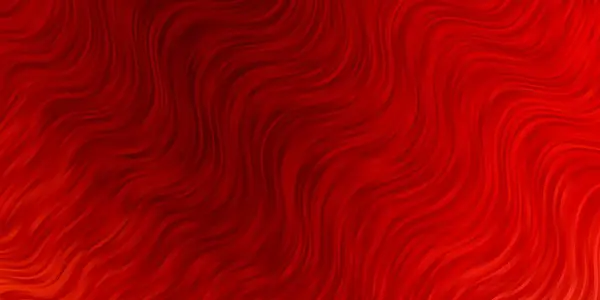 Fond Vectoriel Rouge Clair Avec Lignes Rondes — Image vectorielle