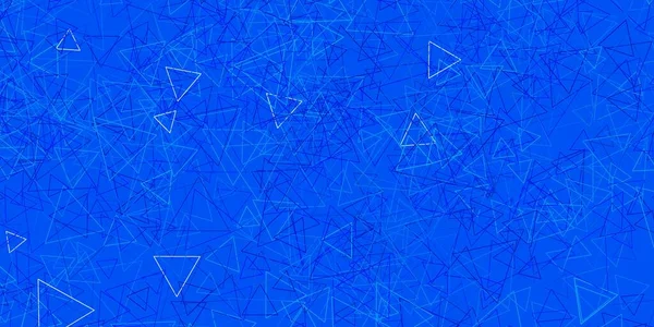 深蓝色矢量布局与三角形形式 用五彩缤纷的三角形进行突出的抽象说明 精子的开始设计 — 图库矢量图片