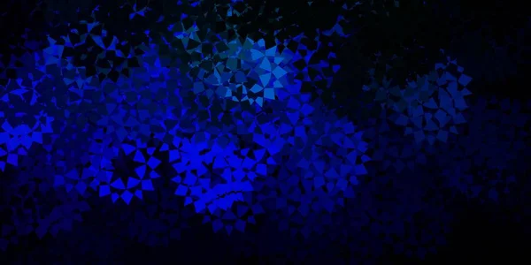 Azul Oscuro Fondo Vector Verde Con Triángulos Líneas Ilustración Abstracta — Archivo Imágenes Vectoriales