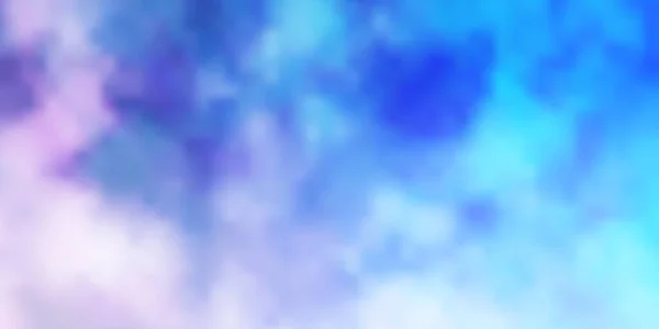 Rosa Chiaro Texture Vettoriale Blu Con Cielo Nuvoloso Nuvole Colorate — Vettoriale Stock