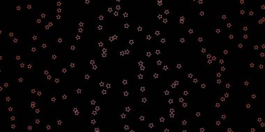 Renkli yıldızlı koyu pembe vektör arkaplanı.