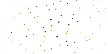 Koyu yeşil, soyut yıldızlı sarı vektör deseni. Yıldızlı modern geometrik soyut çizim. Cep telefonları için tema.