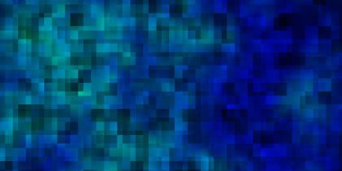 Açık mavi vektör deseni kare biçiminde. Renkli dikdörtgenlerle soyut gradyan çizimi. İniş sayfası için modern şablon.