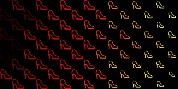 Темно Красный Желтый Вектор Искушают Приметами Предпринимательницы Абстрактная Иллюстрация Изображением — стоковый вектор