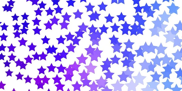 Azul Claro Fundo Vetor Vermelho Com Estrelas Coloridas —  Vetores de Stock