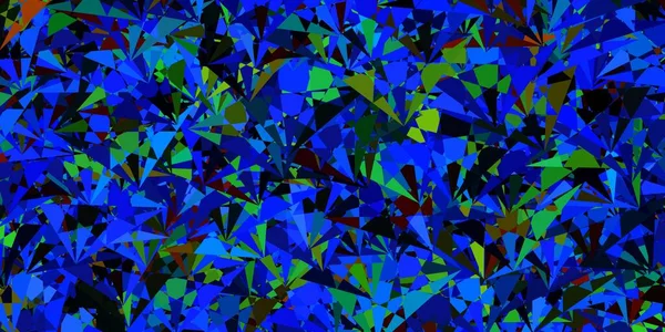 Layout Vetorial Multicolorido Escuro Com Formas Triangulares Ilustração Abstrata Inteligente — Vetor de Stock