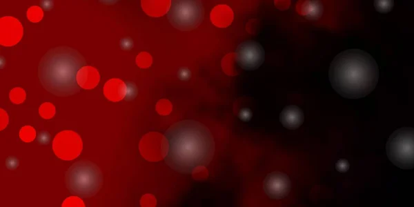 Textura Vectorial Rojo Oscuro Con Círculos Estrellas — Vector de stock