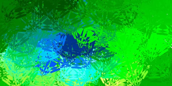 Синий Зеленый Векторный Отрезок Треугольниками Линиями Иллюстрация Абстрактными Красочными Треугольными — стоковый вектор