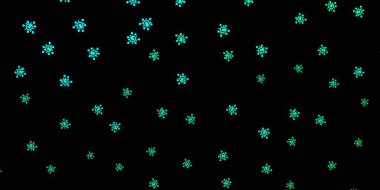 Hastalık sembollü koyu yeşil vektör dokusu. Biyolojik değişim şekilli soyut çizimler. Sağlık korunması için duvar kağıdı.