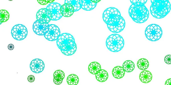 Light Blue Green Διανυσματική Διάταξη Κυκλικά Σχήματα Σύγχρονη Αφηρημένη Εικόνα — Διανυσματικό Αρχείο