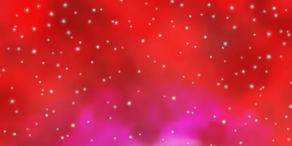 Textura Vectorial Rojo Claro Con Hermosas Estrellas — Archivo Imágenes Vectoriales