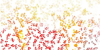 Memphis şekilli açık turuncu vektör dokusu. Basit bir şekilde gradyan olan renkli soyut biçimler. İşiniz için akıllı tasarım.