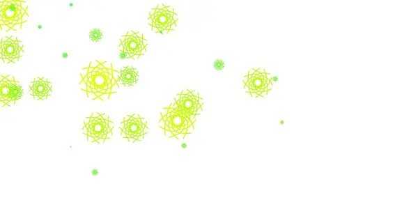 Lichtgroen Geel Vectorsjabloon Met Abstracte Vormen Kleurrijke Illustratie Met Eenvoudige — Stockvector
