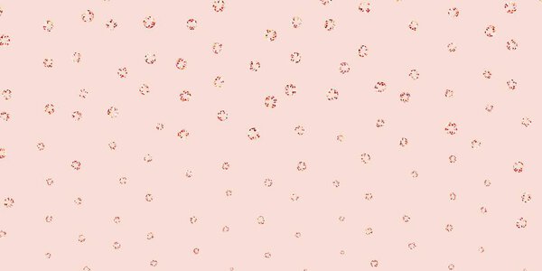 Светло-красный векторный отрезок с точками. Абстрактные красочные диски на простом градиентном фоне. Шаблон для деловой рекламы.