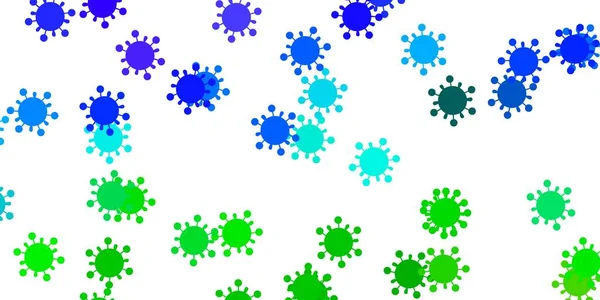 インフルエンザの兆候を持つ光多色ベクトルテンプレート 感染フォームと抽象的なスタイルでシンプルなデザイン 危険熱に対する単純な図面 — ストックベクタ