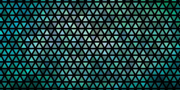 Modèle Vectoriel Bleu Clair Vert Avec Cristaux Triangles Triangles Sur — Image vectorielle
