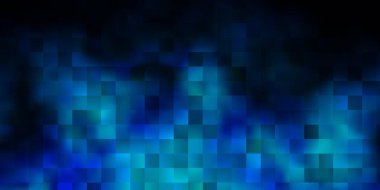 Koyu mavi vektör dokusu dikdörtgen biçiminde. Soyut arkaplanda renkli gradyan olan dikdörtgenler. İş broşürleri, broşürler için desen