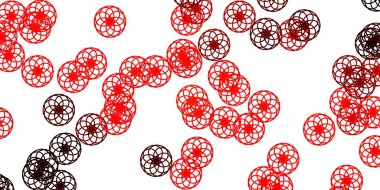 Dairesel açık kırmızı vektör şablonu. Baloncuklu gradyan tarzda soyut dekoratif tasarım. İş ilanları için şablon.