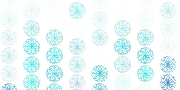 Hellblauer Vektorhintergrund Mit Blumen Abstrakte Illustration Mit Blumen Origami Stil — Stockvektor