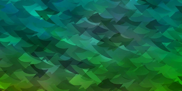 Hellgrünes Vektormuster Polygonalen Stil Mit Würfeln Abstrakte Gradienten Illustration Mit — Stockvektor