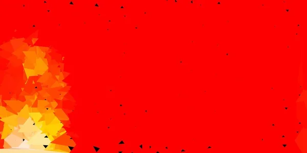 浅红色 黄色矢量抽象三角形图案 色彩斑斓的抽象图解与渐变三角形 多功能应用程序设计 — 图库矢量图片