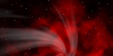 Küçük ve büyük yıldızlı koyu kırmızı vektör arkaplanı.