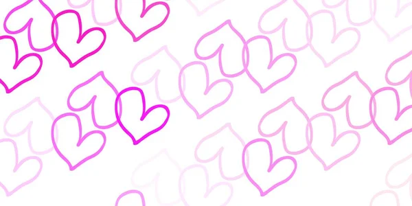 Ανοιχτό Ροζ Κίτρινο Διάνυσμα Φόντο Καρδιές Εικονογράφηση Καρδιές Στην Έννοια — Διανυσματικό Αρχείο