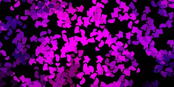 Темно Фіолетовий Векторний Фон Хаотичними Формами Простий Дизайн Абстрактному Стилі — стоковий вектор