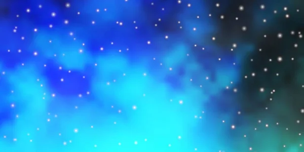 Tmavě Modrá Vektorová Šablona Neonovými Hvězdami — Stockový vektor