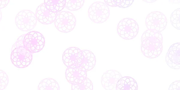 Luz Patrón Vectorial Púrpura Con Esferas Diseño Decorativo Abstracto Estilo — Archivo Imágenes Vectoriales