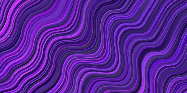 Светло Фиолетовый Вектор Изогнутыми Линиями Красочный Геометрический Образец Градиентными Кривыми — стоковый вектор