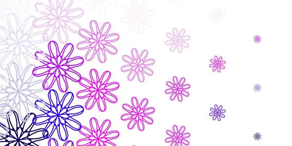 Світло Фіолетовий Рожевий Вектор Природний Фон Квітами Барвисті Квіти Натуральному — стоковий вектор