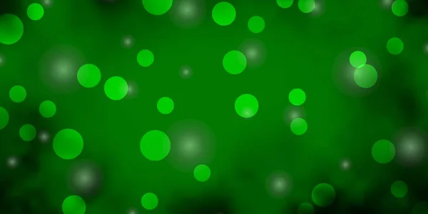 Vert Clair Fond Vectoriel Jaune Avec Cercles Étoiles — Image vectorielle