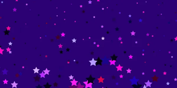 Σκούρο Μωβ Ροζ Διανυσματικό Πρότυπο Αστέρια Νέον — Διανυσματικό Αρχείο