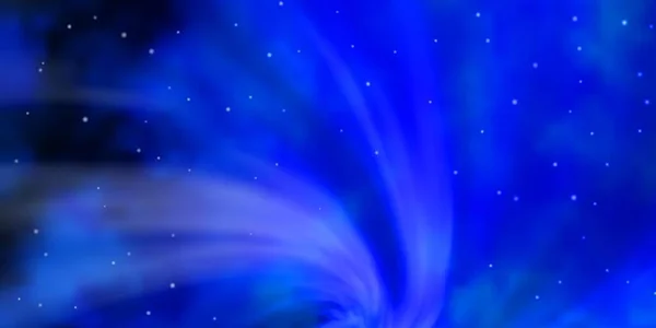 小さな星と大きな星とライトブルーベクトルの背景 — ストックベクタ