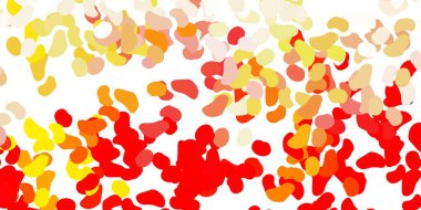 Memphis şekilli hafif turuncu vektör dokusu. Basit gradyan şekilli renkli bir çizim. Cep telefonları için arka plan.