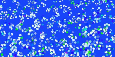 Açık mavi, kaotik şekilli yeşil vektör arkaplanı. Soyut tarzda, gradyan formlarda basit tasarım. İşiniz için akıllı tasarım.