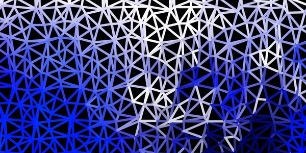 Dunkelblaues Vektordreieck Mosaikmuster Illustration Glasscherbenstil Mit Dreiecken Wallpaper Für Ihre — Stockvektor